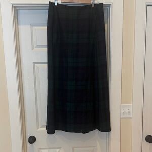 Pendleton size 14 Classic Black-watch Maxi Skirt